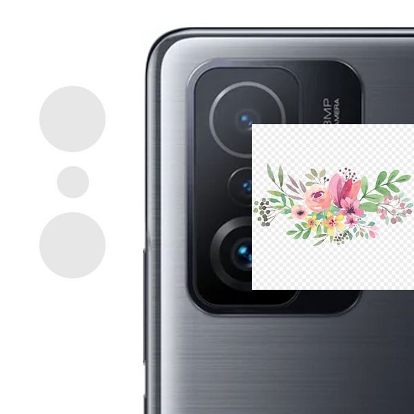 Гнучке захисне скло 0.18mm на камеру (тех.пак) для Xiaomi 11T / 11T Pro 52537 фото