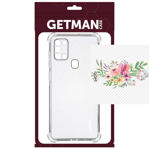 TPU чохол GETMAN Ease logo посилені кути для Samsung Galaxy A21s 36881 фото