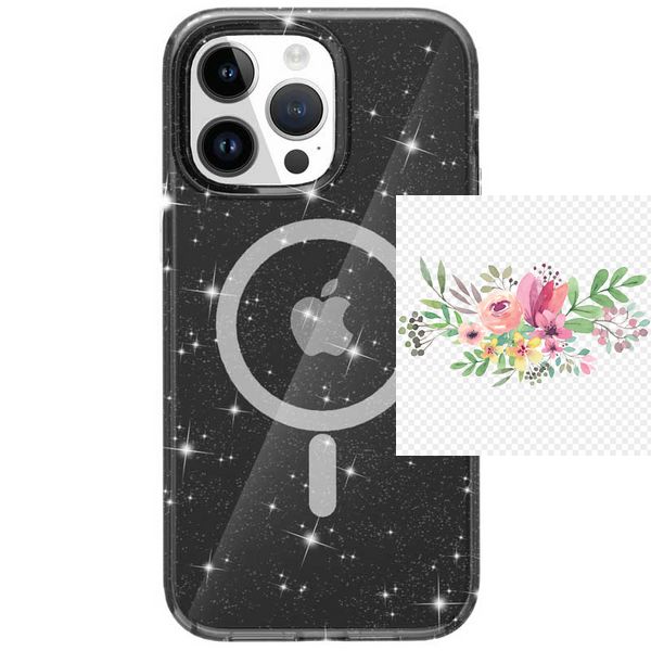Чохол TPU Galaxy Sparkle (MagFit) для Apple iPhone 15 Pro Max (6.7") 66255 фото