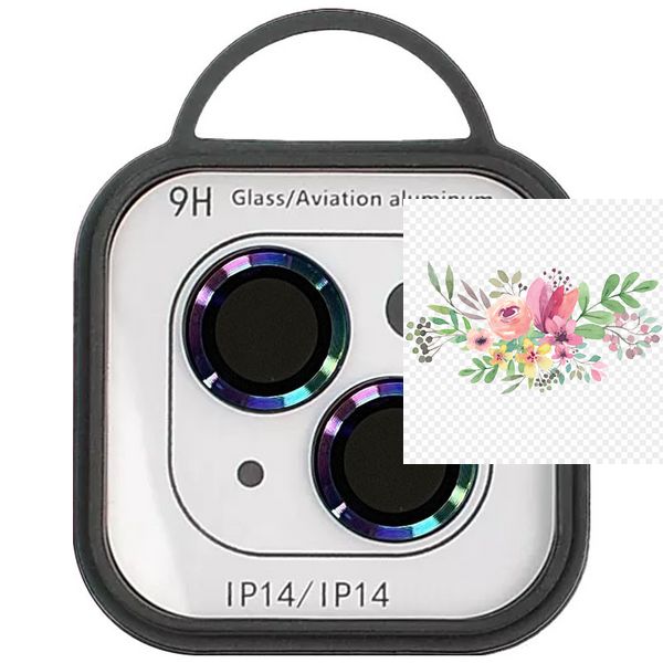 Захисне скло Metal Classic на камеру (в упак.) для Apple iPhone 14 (6.1") / 14 Plus (6.7") 55939 фото