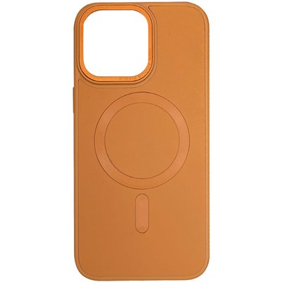 Шкіряний чохол Bonbon Leather Metal Style with MagSafe для Apple iPhone 14 Pro (6.1") 65461 фото