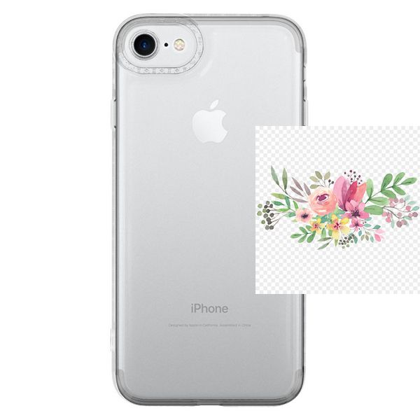 Чохол TPU Starfall Clear для Apple iPhone 7 / 8 / SE (2020) (4.7") 64901 фото