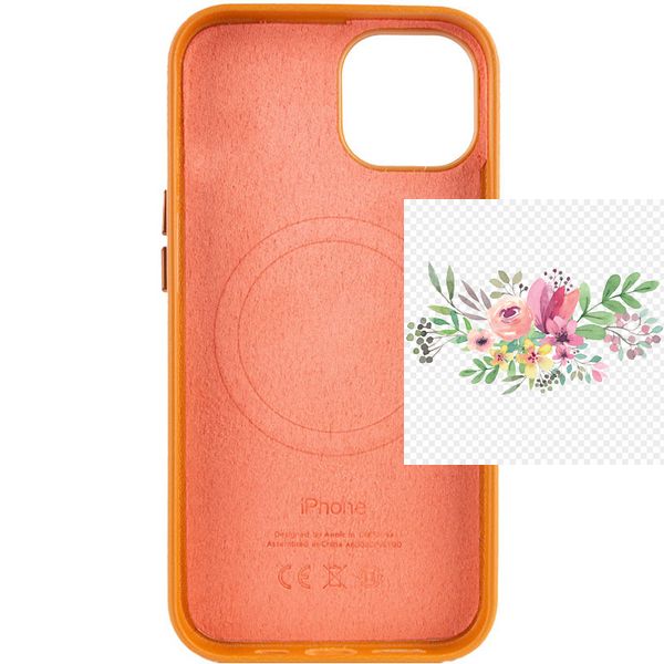 Шкіряний чохол Leather Case (AA) with MagSafe для Apple iPhone 14 Plus (6.7") 56592 фото