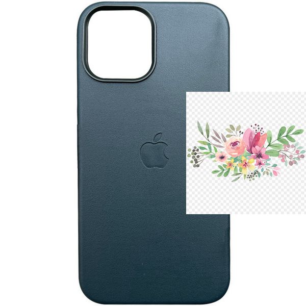 Шкіряний чохол Leather Case (AAA) with MagSafe and Animation для Apple iPhone 12 Pro / 12 (6.1") 44070 фото