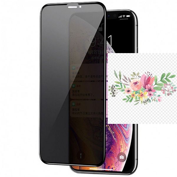 Захисне скло Privacy 5D Matte (full glue) (тех.пак) для Apple iPhone 11 Pro Max / XS Max (6.5") 40010 фото