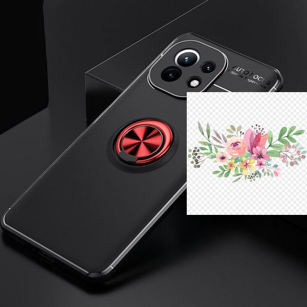 TPU чохол Deen ColorRing під магнітний тримач (opp) для Xiaomi Mi 11 42183 фото