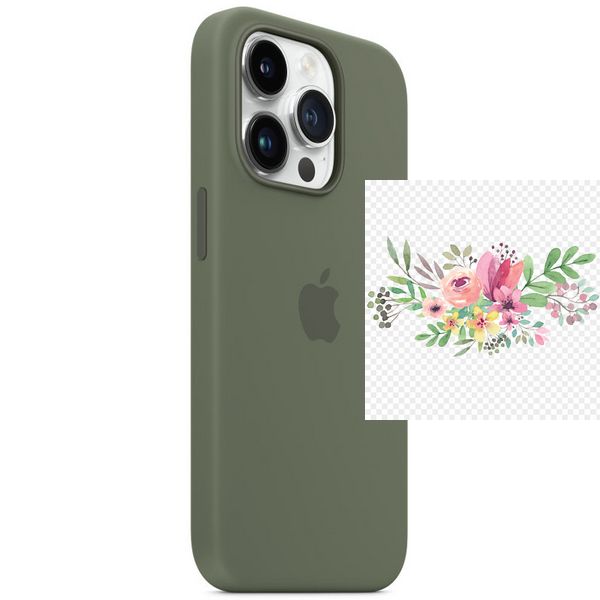 Чохол Silicone case (AAA) full with Magsafe для Apple iPhone 14 Pro (6.1") 57031 фото