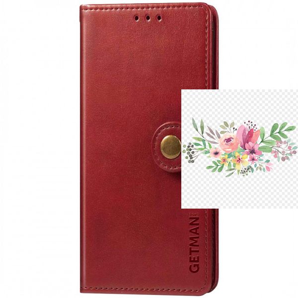 Шкіряний чохол книжка GETMAN Gallant (PU) для Xiaomi Redmi Note 12 4G 63814 фото