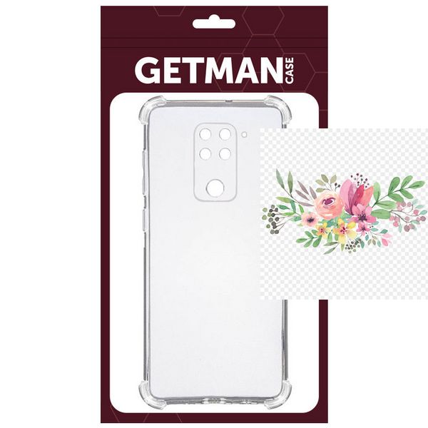TPU чохол GETMAN Ease logo посилені кути для Xiaomi Redmi Note 9 / Redmi 10X 36543 фото