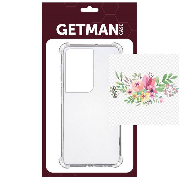 TPU чохол GETMAN Ease logo посилені кути для Samsung Galaxy S21 Ultra 42300 фото