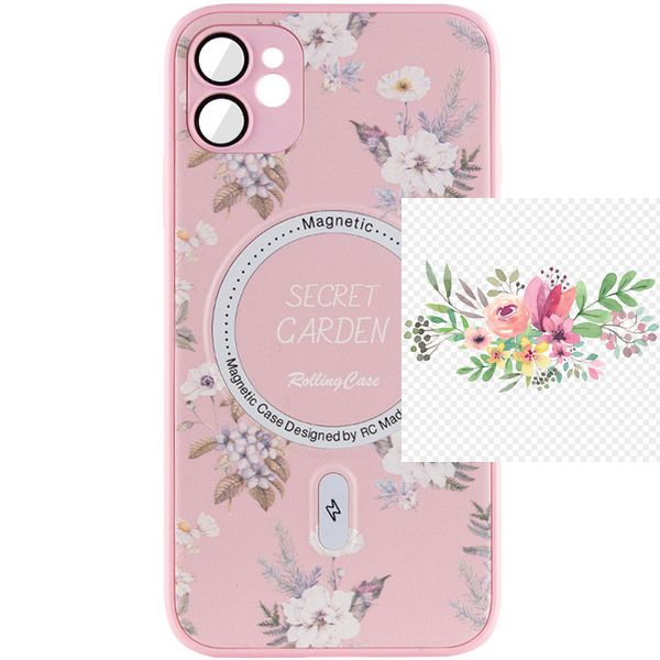 TPU+PC чохол Secret Garden with MagSafe для Apple iPhone 12 (6.1") 67968 фото