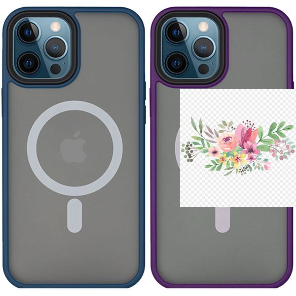 TPU+PC чохол Metal Buttons with MagSafe для Apple iPhone 14 Pro Max (6.7") 55542 фото