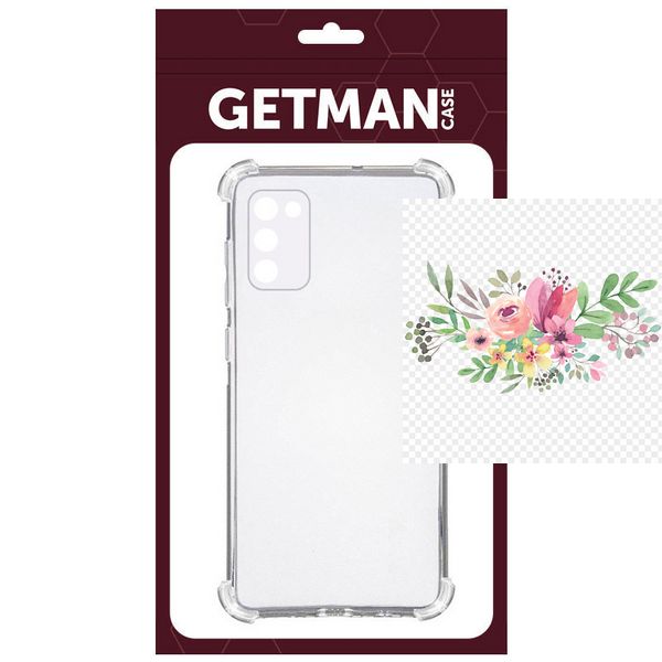 TPU чохол GETMAN Ease logo посилені кути для Samsung Galaxy A02s 42305 фото