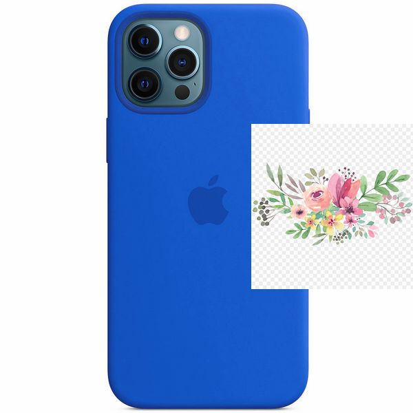 Чохол Silicone case (AAA) full with Magsafe для Apple iPhone 12 Pro / 12 (6.1") 42949 фото