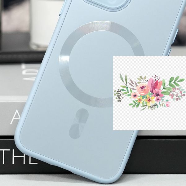 Чохол TPU+Glass Sapphire Midnight with MagSafe для Apple iPhone 11 (6.1") 65440 фото