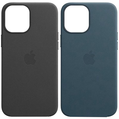 Шкіряний чохол Leather Case (AAA) with MagSafe and Animation для Apple iPhone 13 Pro Max (6.7") 57149 фото