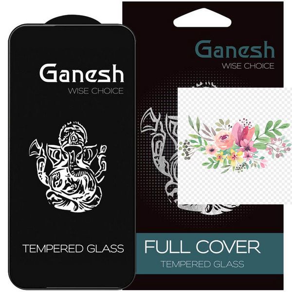 Захисне скло Ganesh (Full Cover) для Apple iPhone 12 Pro / 12 (6.1") 51314 фото