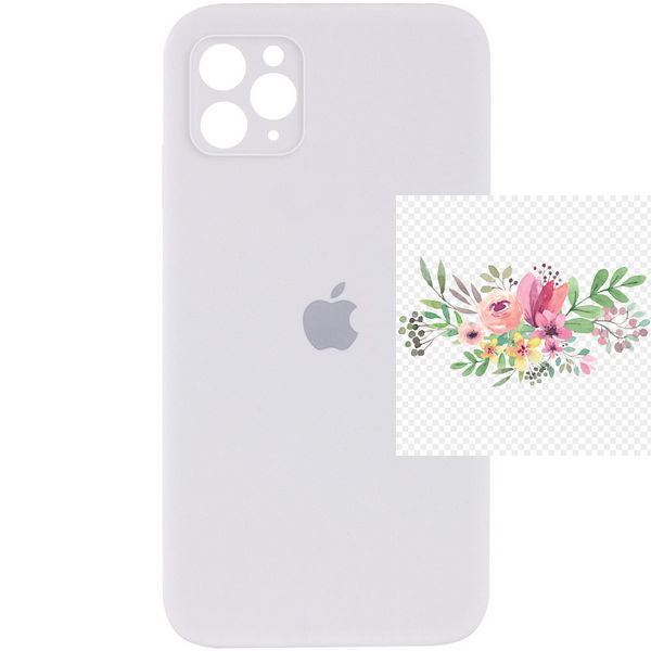 Чохол Silicone Case Square Full Camera Protective (AA) для Apple iPhone 11 Pro (5.8") 40235 фото