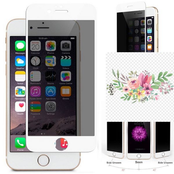 Захисне скло Privacy 5D (full glue) (тех.пак) для Apple iPhone 7 / 8 / SE (2020) (4.7") 38023 фото