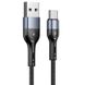 Дата кабель Usams US-SJ449 U55 Aluminum Alloy Braided USB to Type-C (1m) 62674 фото 1
