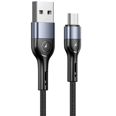 Дата кабель Usams US-SJ450 U55 Aluminum Alloy Braided USB to MicroUSB (1m) 62673 фото