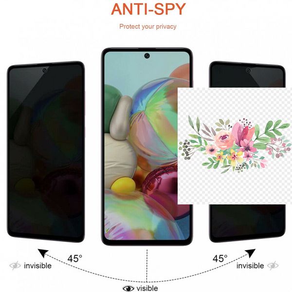 Захисне скло Privacy 5D (full glue) (тех.пак) для Samsung Galaxy A41 38026 фото