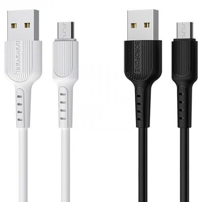 Дата кабель Borofone BX16 USB to MicroUSB (1m) 60123 фото