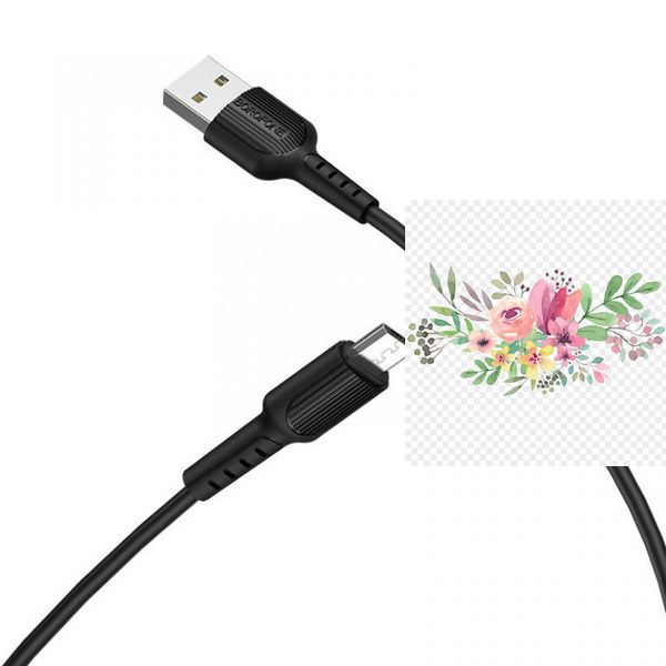 Дата кабель Borofone BX16 USB to MicroUSB (1m) 60123 фото
