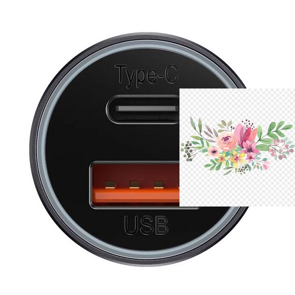 АЗП Baseus Golden Contactor Max Dual USB+Type-C 60W (CGJM0001) 57592 фото
