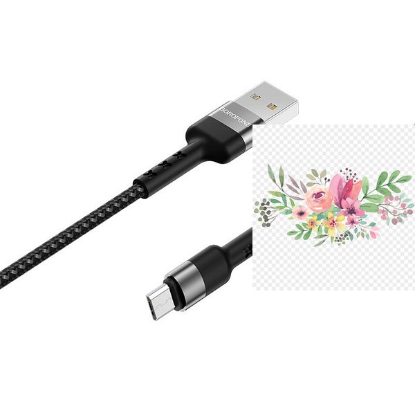 Дата кабель Borofone BX34 Advantage USB to MicroUSB (1m) 57019 фото