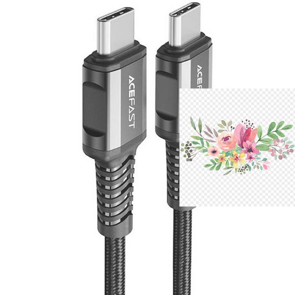 Дата кабель Acefast C1-09 USB-C to USB-C PD240W 40Gbps USB 4 aluminum alloy 66773 фото