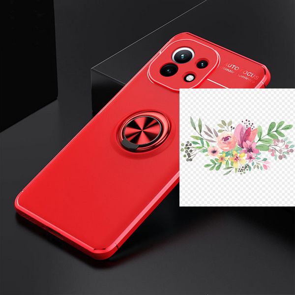 TPU чохол Deen ColorRing під магнітний тримач (opp) для Xiaomi Mi 11 42183 фото