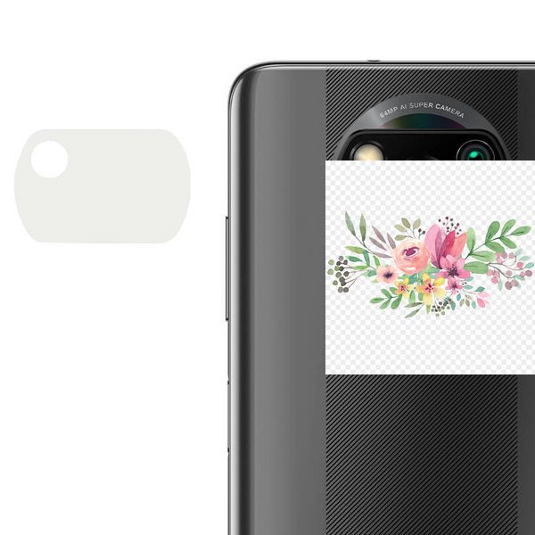 Гнучке захисне скло 0.18mm на камеру (тех.пак) для Xiaomi Poco X3 / Poco X3 NFC / Poco X3 Pro 40017 фото