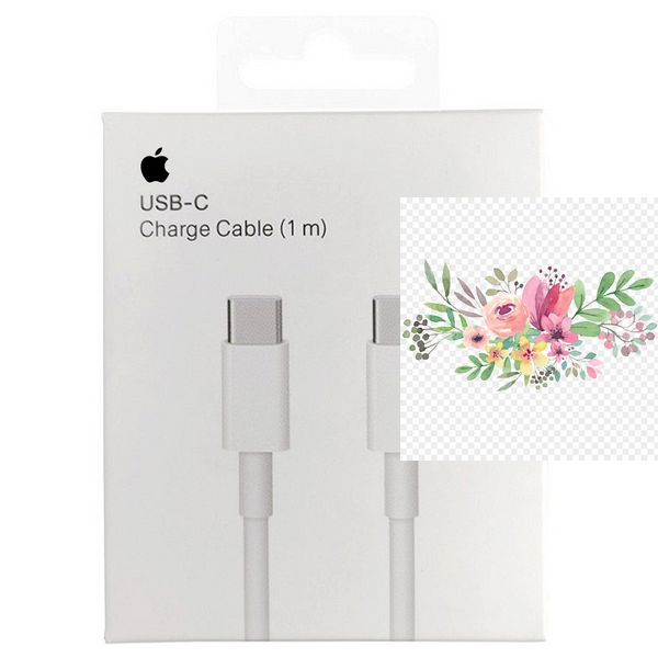 Дата кабель USB-C to USB-C FineWoven for Apple (AAA) (1m) (box) 67841 фото