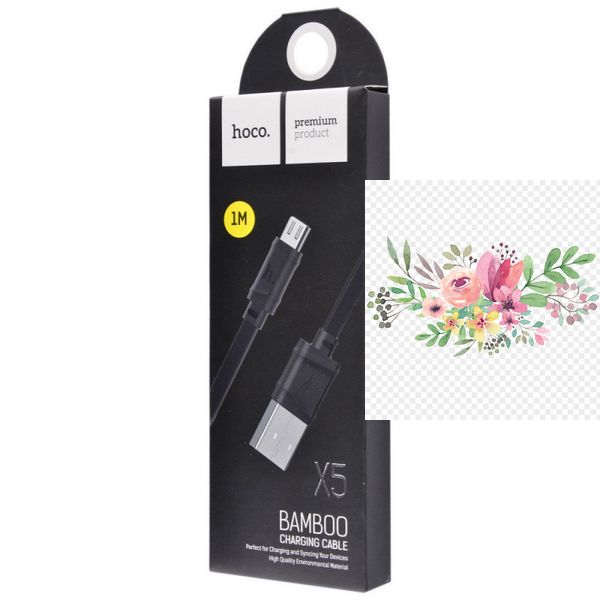 Дата кабель Hoco X5 Bamboo USB to MicroUSB (100см) 20463 фото