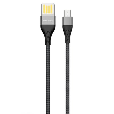 Дата кабель Borofone BU11 Tasteful USB to MicroUSB (1.2m) 57048 фото