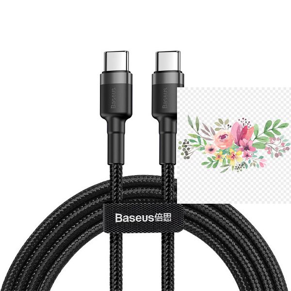 Дата кабель Baseus Cafule Type-C to Type-C Cable PD 2.0 60W (2m) (CATKLF-H) 31875 фото