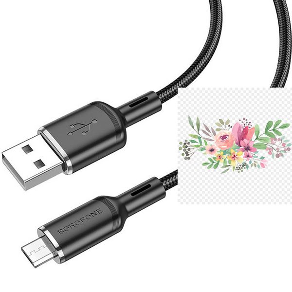 Дата кабель Borofone BX90 Cyber USB to MicroUSB (1m) 64394 фото