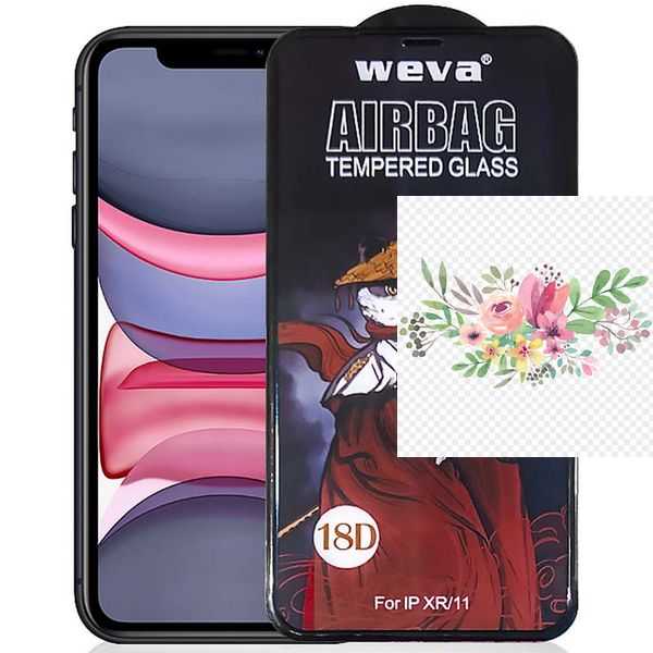 Захисне 2.5D скло Weva AirBag (тех.пак) для Apple iPhone 11 / XR (6.1") 65076 фото
