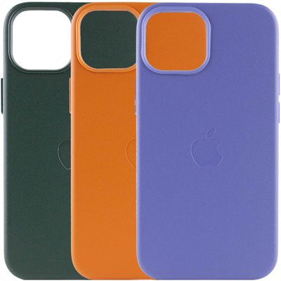 Шкіряний чохол Leather Case (AAA) with MagSafe для Apple iPhone 13 (6.1") 63577 фото