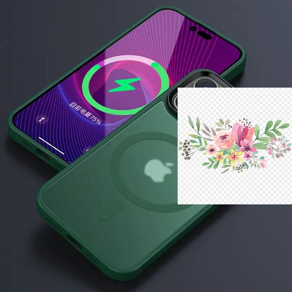 TPU+PC чохол Metal Buttons with MagSafe Colorful для Apple iPhone 15 Pro (6.1") 65603 фото