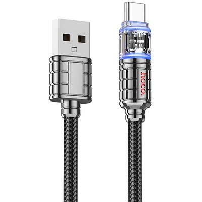 Дата кабель Hoco U122 Lantern Transparent Discovery Edition USB to Type-C 66070 фото