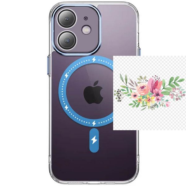Чохол TPU+PC Colorful with MagSafe для Apple iPhone 12 (6.1") 65140 фото