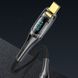 Дата кабель USAMS US-SJ590 Type-C to Type-C PD 100W Transparent Digital Display Cable (1.2m) 62628 фото 3