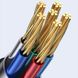 Дата кабель USAMS US-SJ590 Type-C to Type-C PD 100W Transparent Digital Display Cable (1.2m) 62628 фото 5
