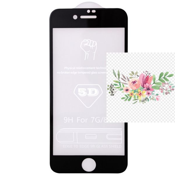 Захисне скло 5D Hard (full glue) (тех.пак) для Apple iPhone 7 / 8 / SE (2020) (4.7") 33862 фото