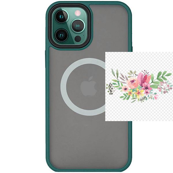 TPU+PC чохол Metal Buttons with MagSafe для Apple iPhone 13 Pro Max (6.7") 54126 фото