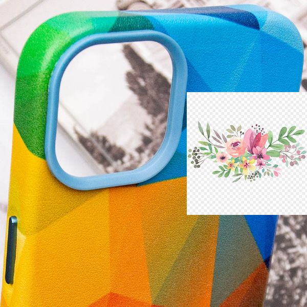Шкіряний чохол Colour Splash with MagSafe для Apple iPhone 13 (6.1") 64472 фото