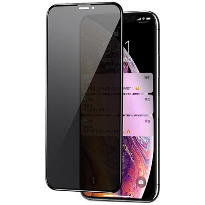 Захисне скло Privacy 5D (full glue) (тех.пак) для Apple iPhone 12 Pro / 12 (6.1") 40413 фото