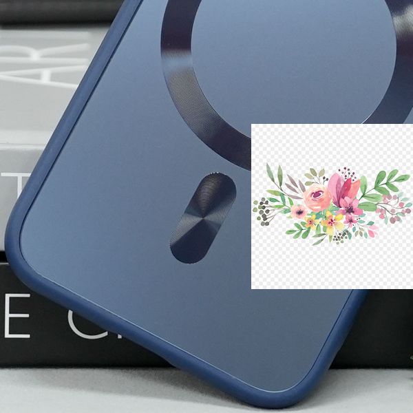Чохол TPU+Glass Sapphire Midnight with MagSafe для Apple iPhone 15 (6.1") 66639 фото